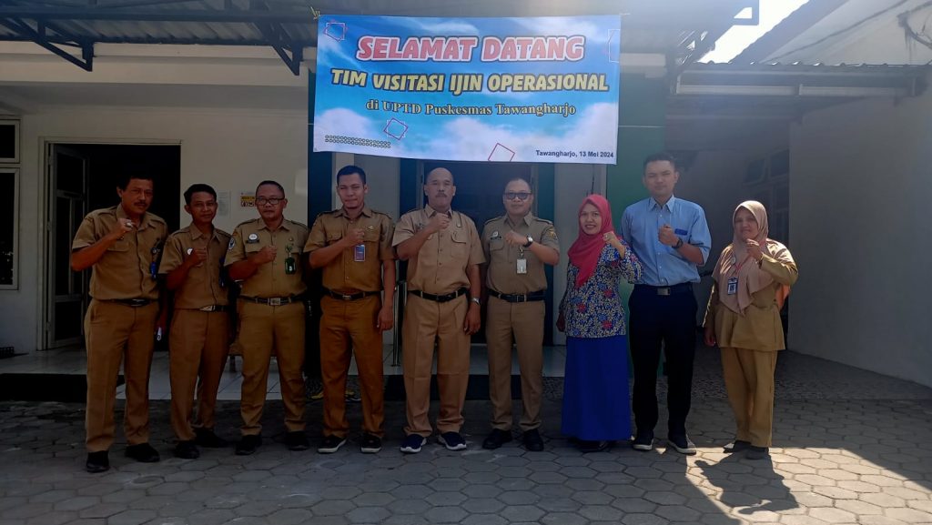 VISITASI IJIN OPERASIONAL PUSKESMAS TAWANGHARJO
