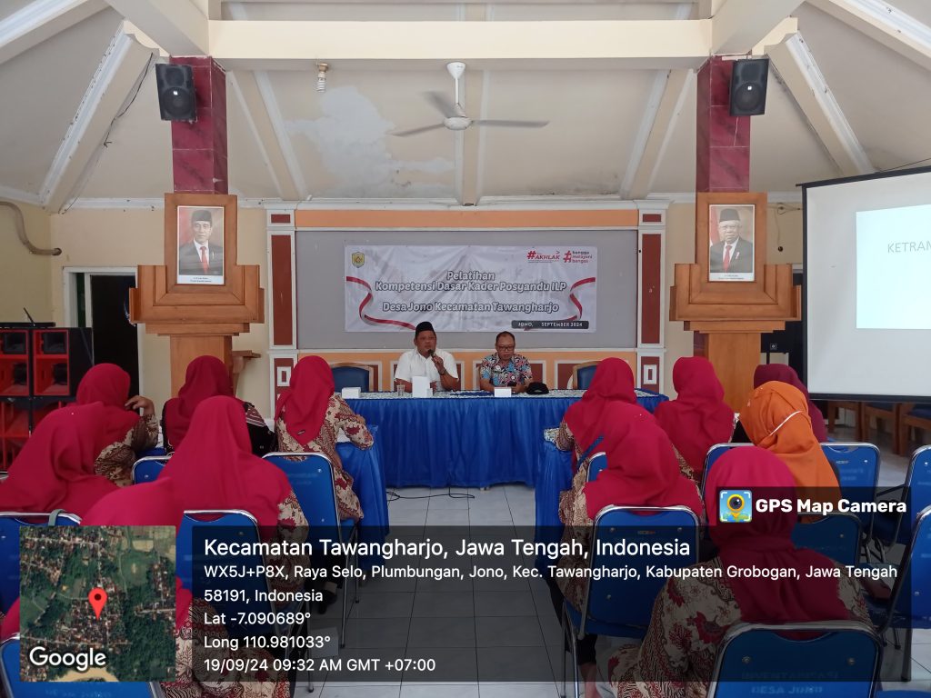 PELATIHAN KOMPETENSI DASAR KADER POSYANDU ILP DI DESA JONO KECAMATAN TAWANGHARJO