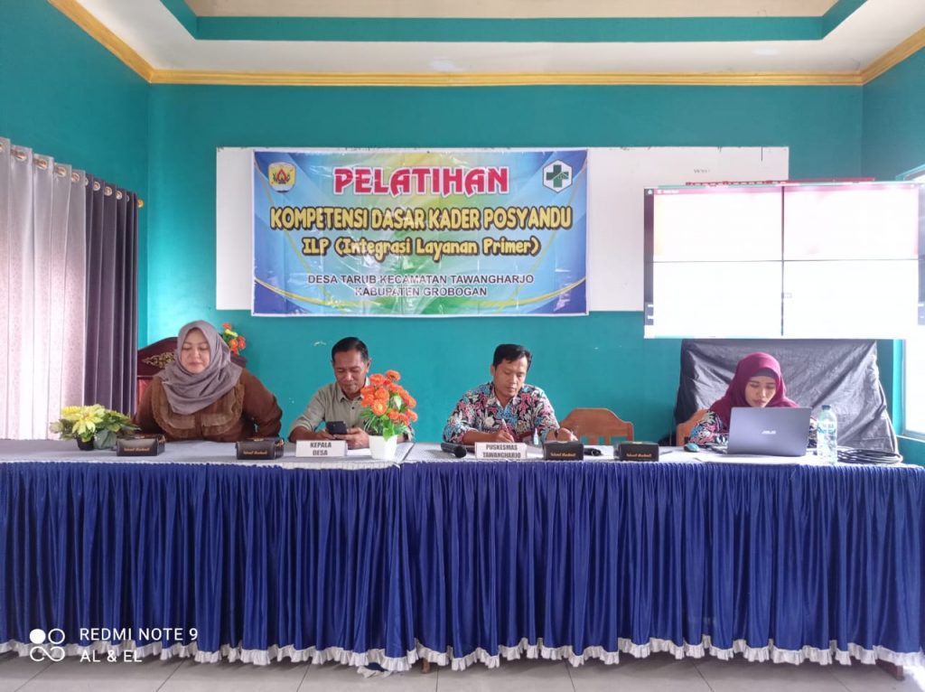 PELATIHAN KETRAMPILAN DASAR KADER POSYANDU ILP & KUNJUNGAN RUMAH DI DESA TARUB KECAMATAN TAWANGHARJO