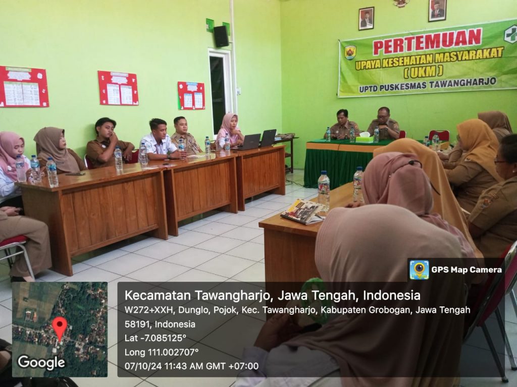 PERTEMUAN RUTIN LINTAS PROGRAM BIDANG KESEHATAN PUSKESMAS TAWANGHARJO