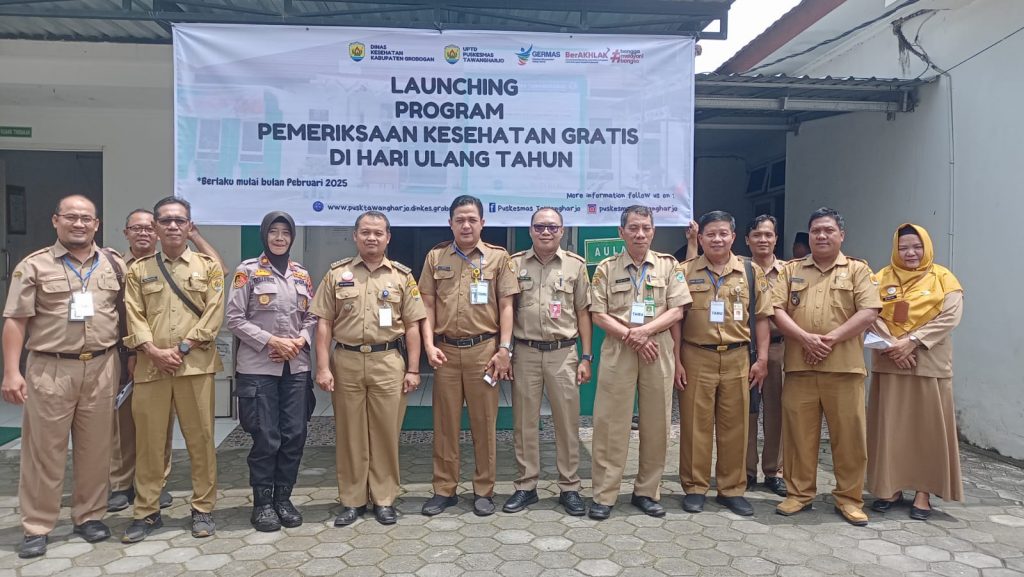 LAUNCHING PROGRAM PEMERIKSAAN KESEHATAN GRATIS DI UPTD PUSKESMAS TAWANGHARJO KABUPATEN GROBOGAN